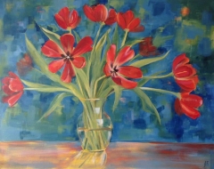 Tulips in a Vase